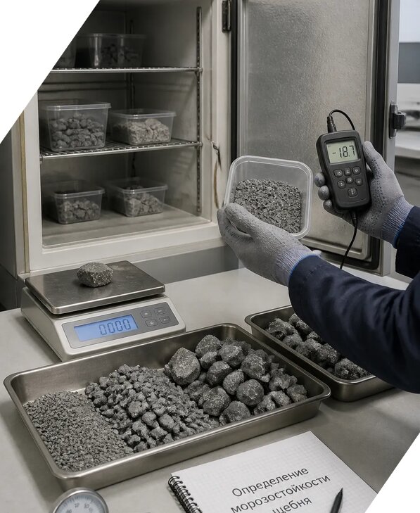 Определение морозостойкости щебня в Тольятти от 3620 р. | ЭкспертизаРоссия