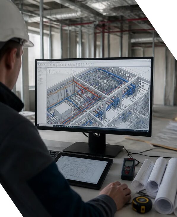 Создание BIM модели инженерных сетей для объектов в Тольятти